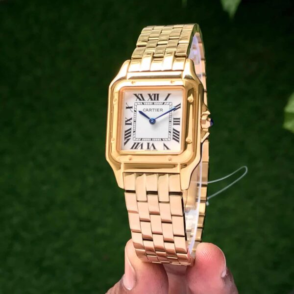 Cartier Panthere De Cartier Gold White Dial Japanese Quartz Women’s Watch