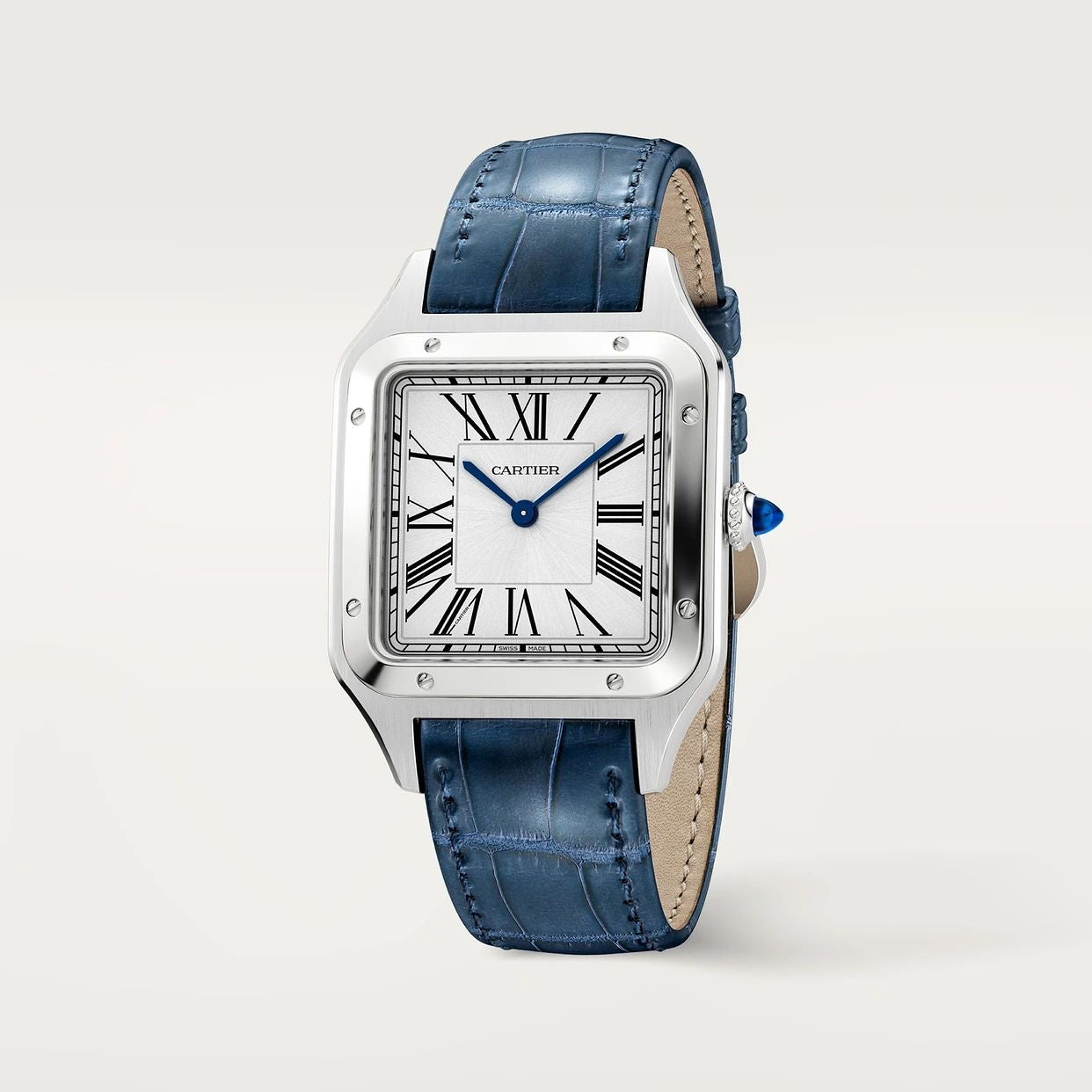 Cartier Santos Dumont Premium Silver White Dial Unisex Watch