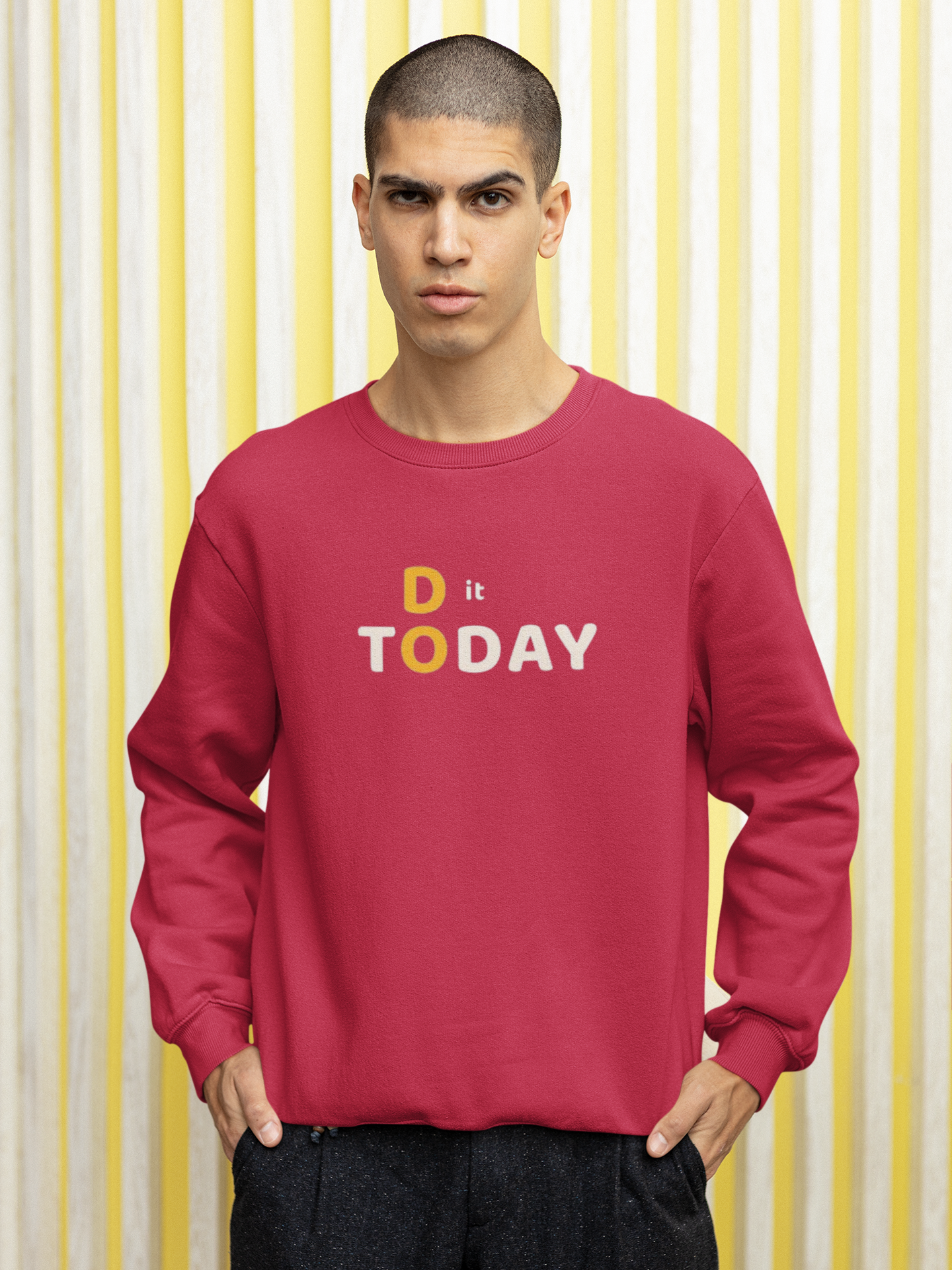 DO IT TODAY UNISEX HOODED SWEATSHIRTS — zoomed view