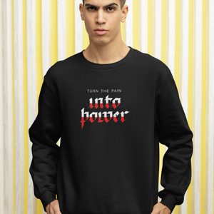 TURN THE PAIN INTO POWER UNISEX HOODED SWEATSHIRTS