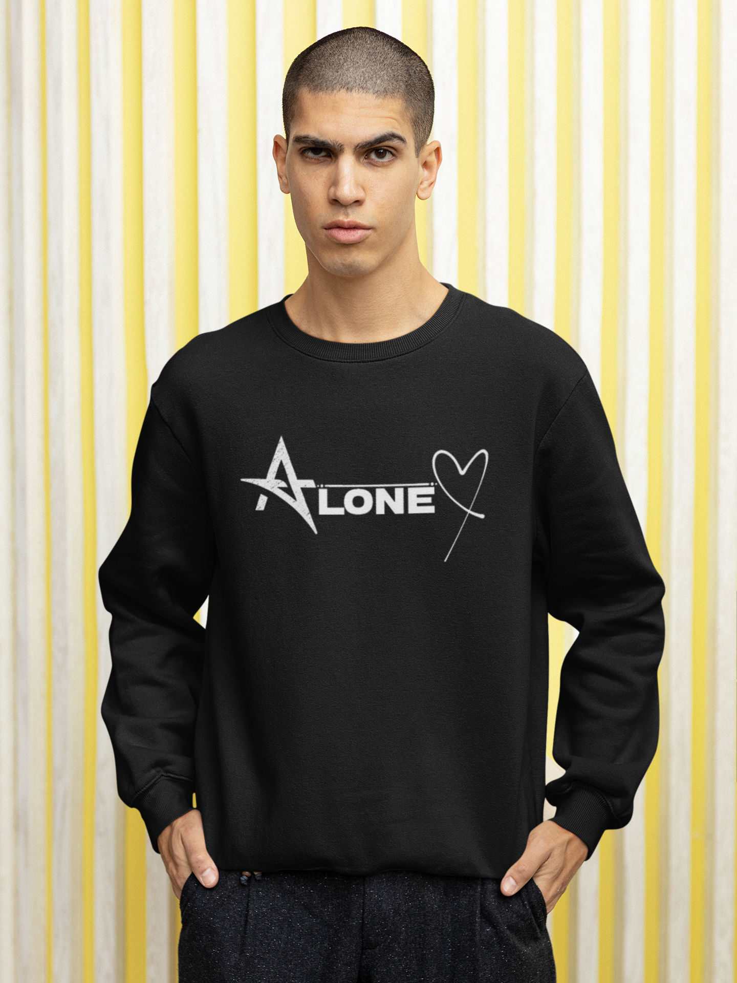 ALONE UNISEX SWEATSHIRTS — zoomed view