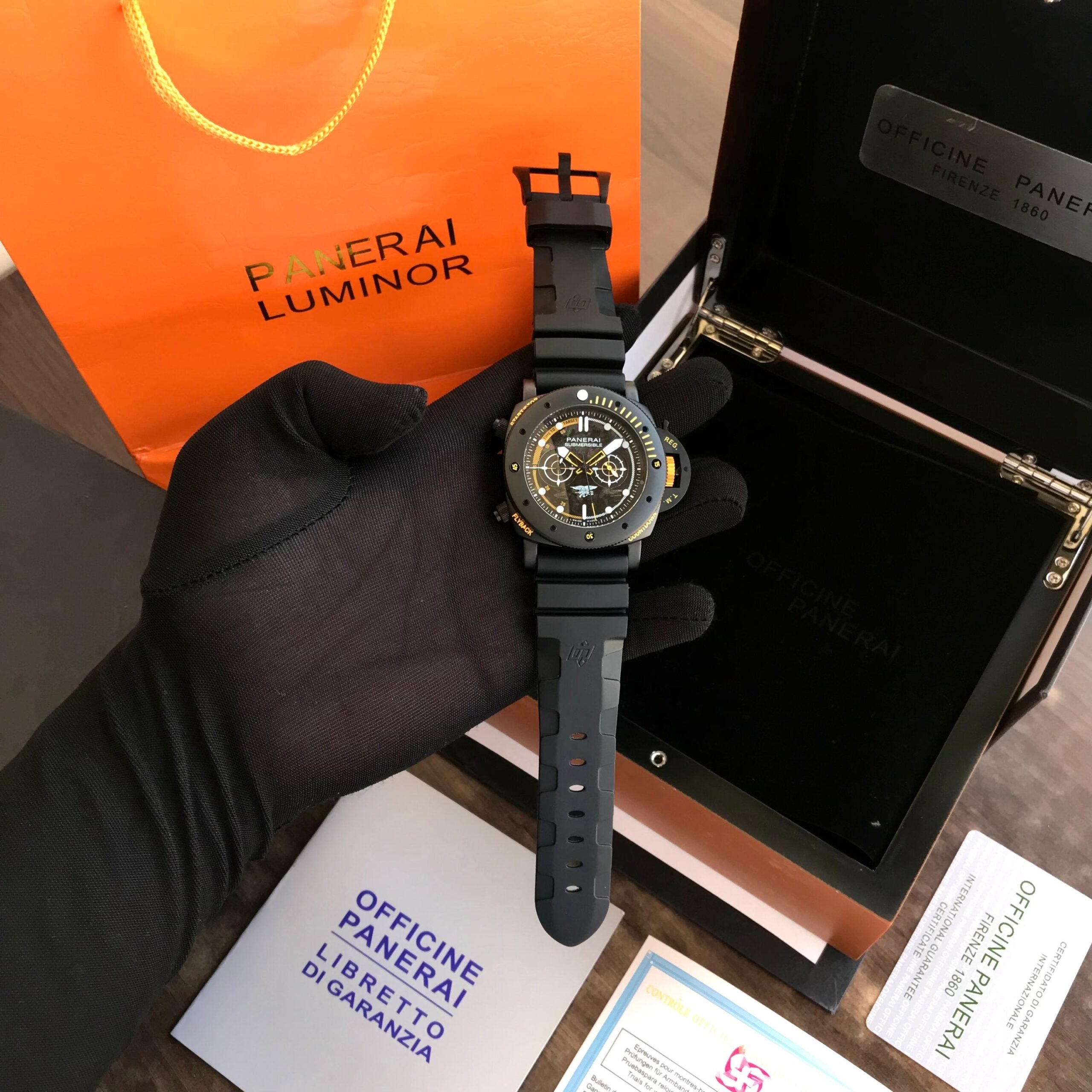 Luminor Panerai Navy Seals Chronograph Automatic Mens Watch