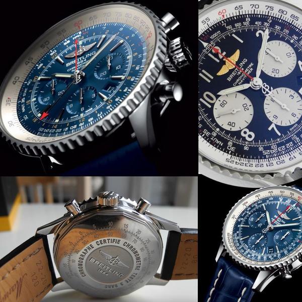 Breitling Designer Watch Stylish Navitimer Blue