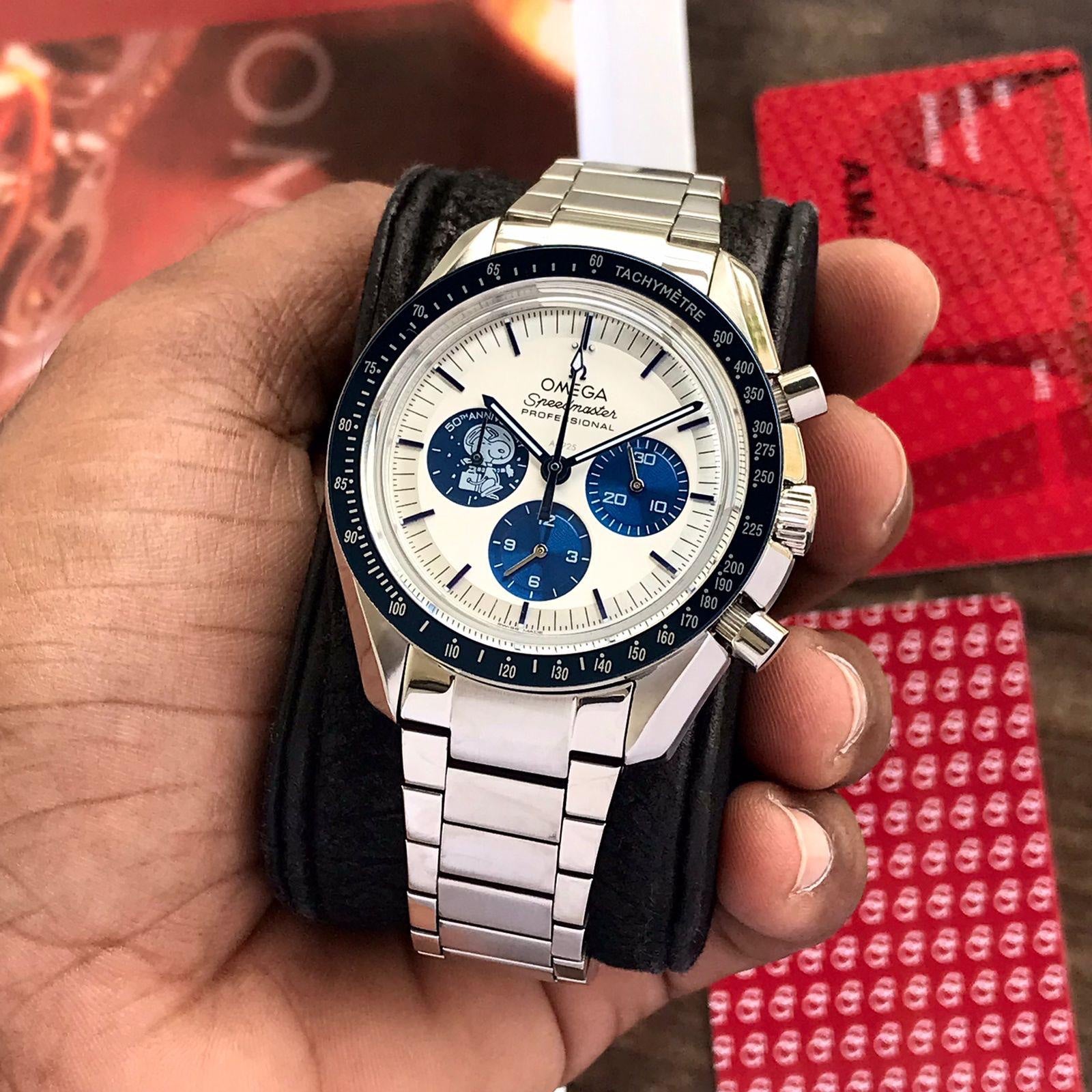 Omega Apollo 50th Anniversary Limited Edition Men’s Watch — zoomed view
