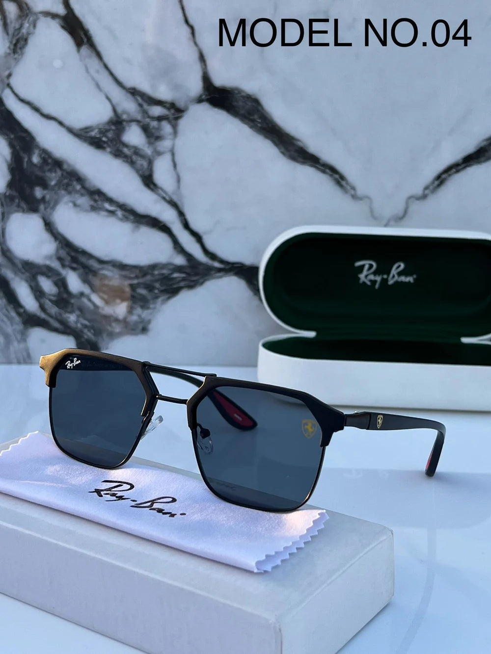 Ray ban METAL FULL BLACK POLARISED SUNGLASSES