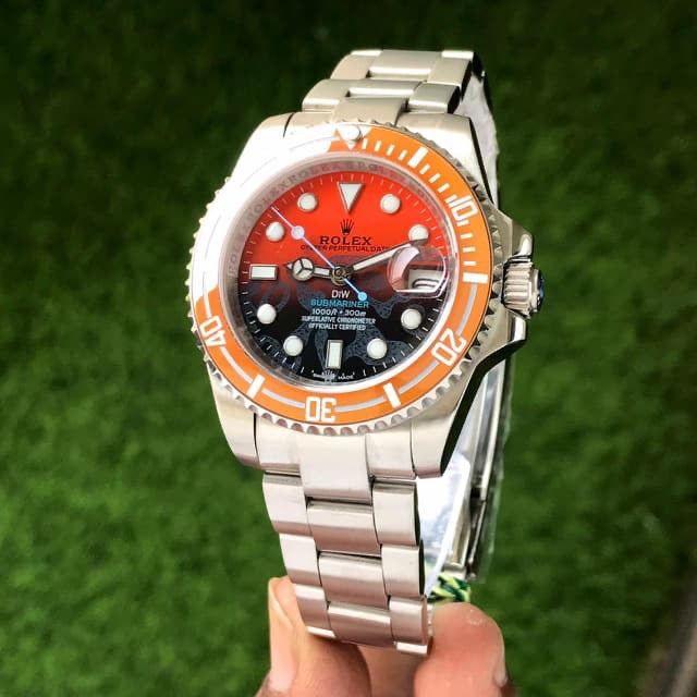 Rolex Submariner Persimmon 41mm DiW Limited Edition Japanese Automatic Master Quality Men’s Watch — zoomed view