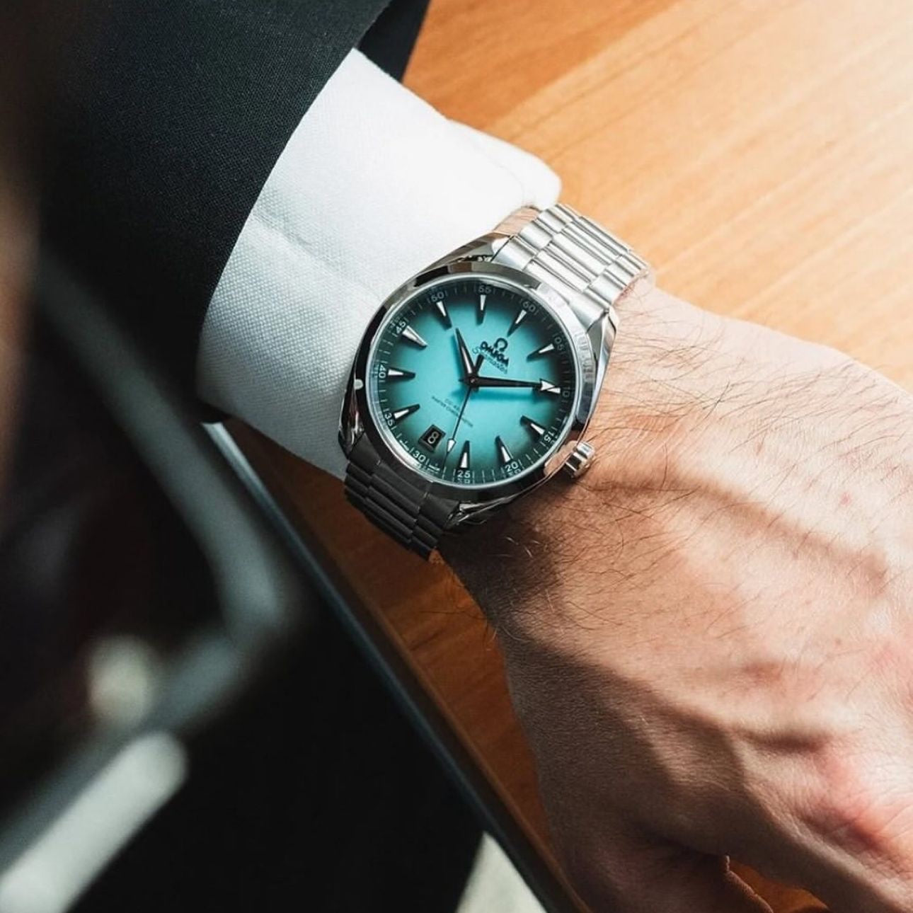 Omega Seamaster Aqua Terra Turquoise Dial Automatic Mens Watch