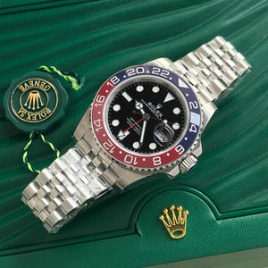Rolex GMT Master || Pepsi Edition Swiss ETA Automatic Mens Watch