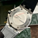 Audemars Piguet Off Shore Chronograph’s Black Leather Strap White Dial Mens Watch