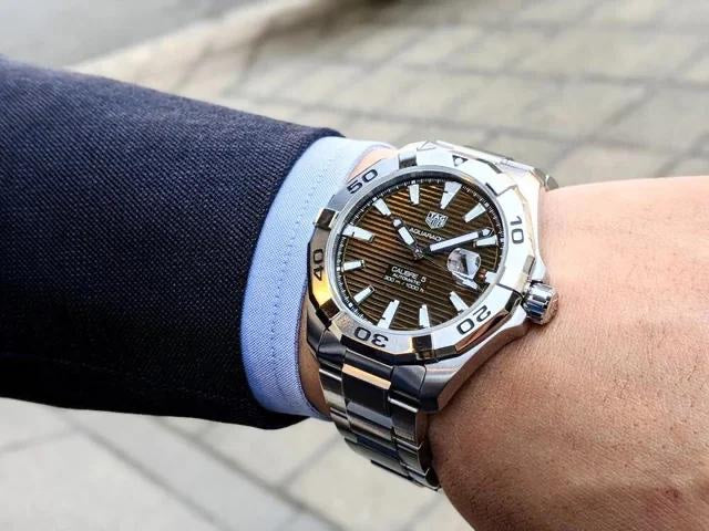Tag Heuer Aquaracer Calibre 5 Sunrey Brown Dial 100% Authentic Quality Men’s Watch
