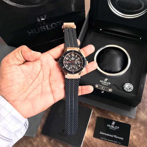 Hublot Big Bang Rosegold Black  Automatic Mens Watch
