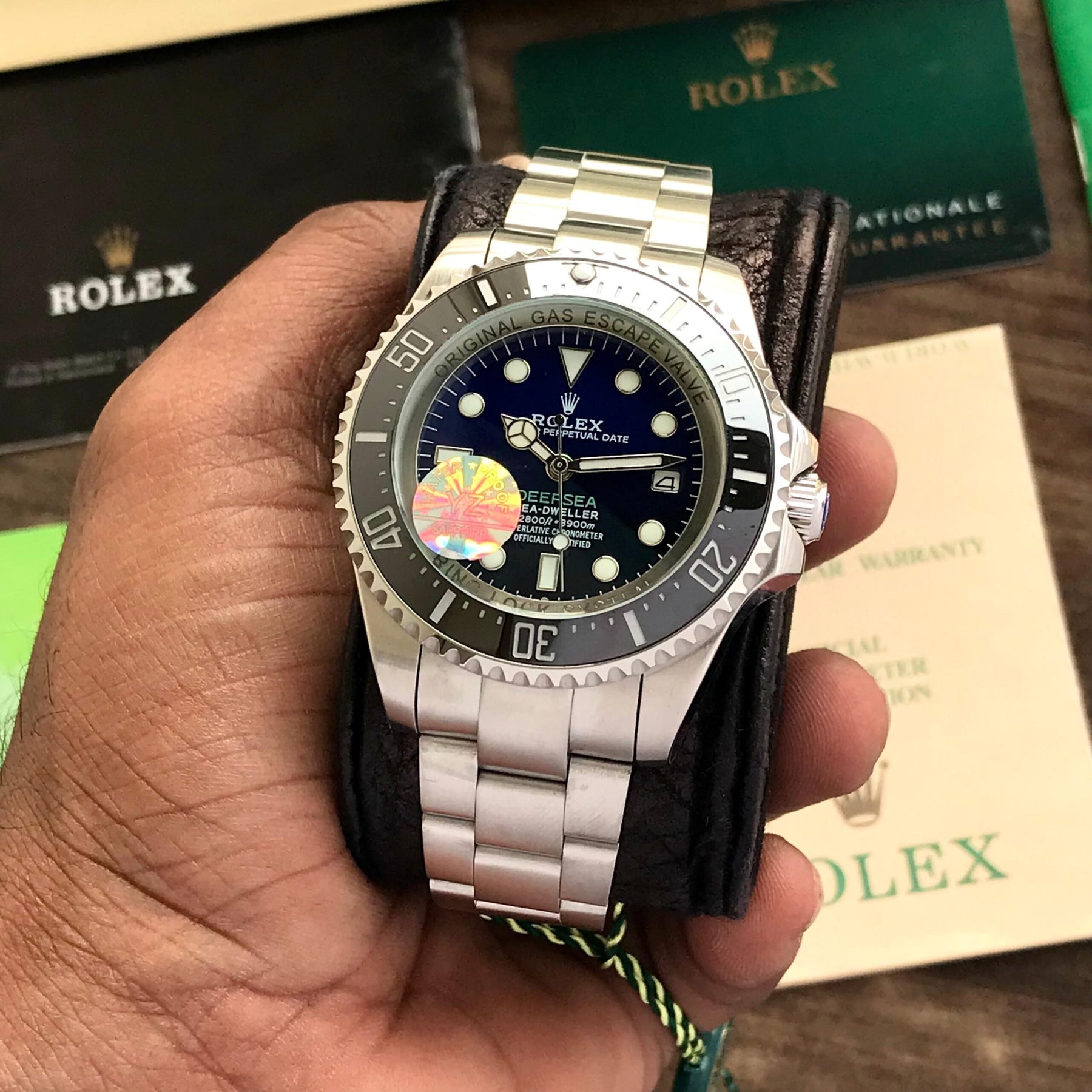 Rolex Deepsea Swiss Automatic Premium Quality Mens Watch — zoomed view