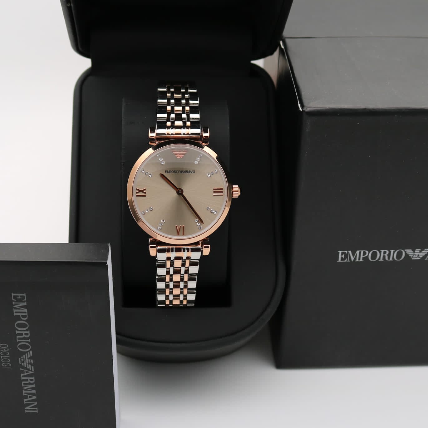 EMPORIO ARMANI Women Two-Toned Analog Watch - AR1840I — zoomed view