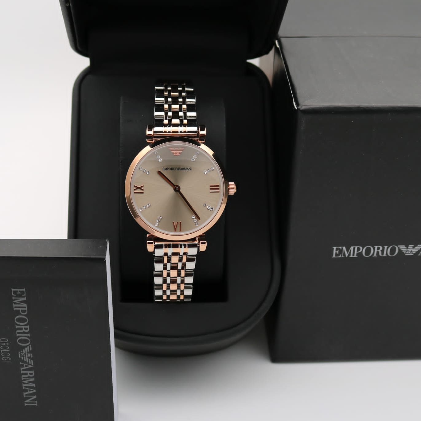 EMPORIO ARMANI Women Two-Toned Analog Watch - AR1840I