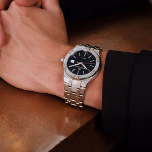 Maurice Lacroix Aikon Quartz 40mm Authentic Stainless Steel Black Dial