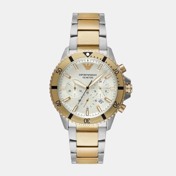 Emporio Armani AR11606 Yellow Gold Dial Chronograph Quartz Men Watch