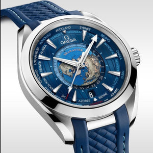 Omega Seamaster Aqua Terra Blue Japanese Automatic Mens Watch