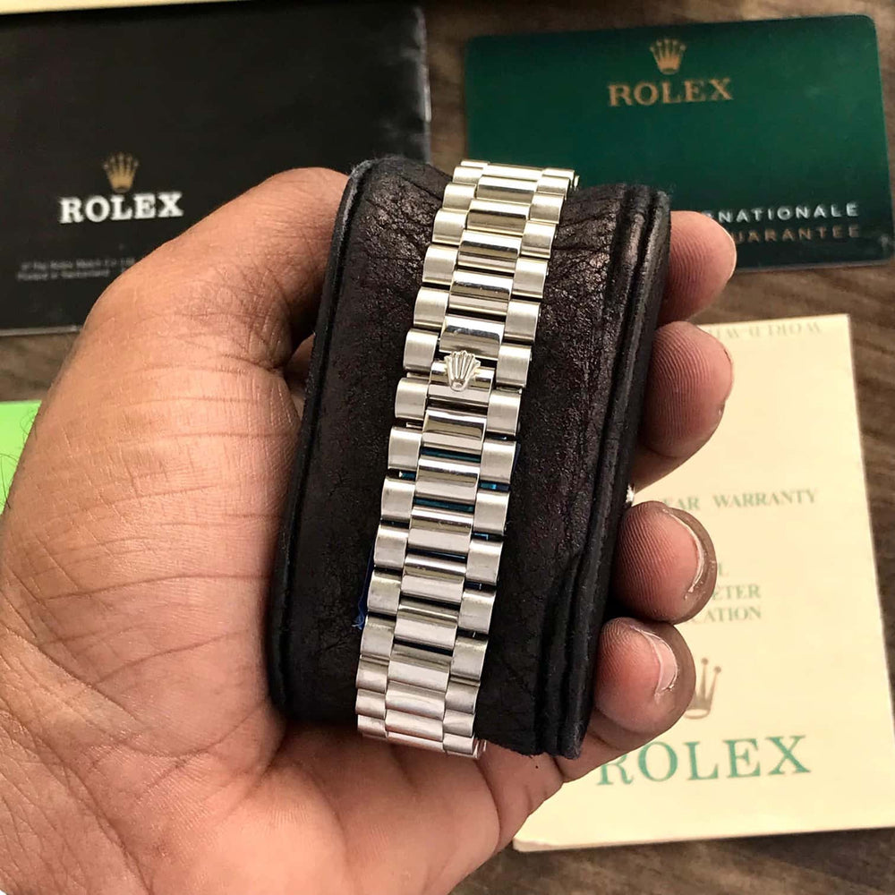 Rolex Date Just 41 Stainless Steel Swiss Automatic Jubli Chain Belt Mens Watch