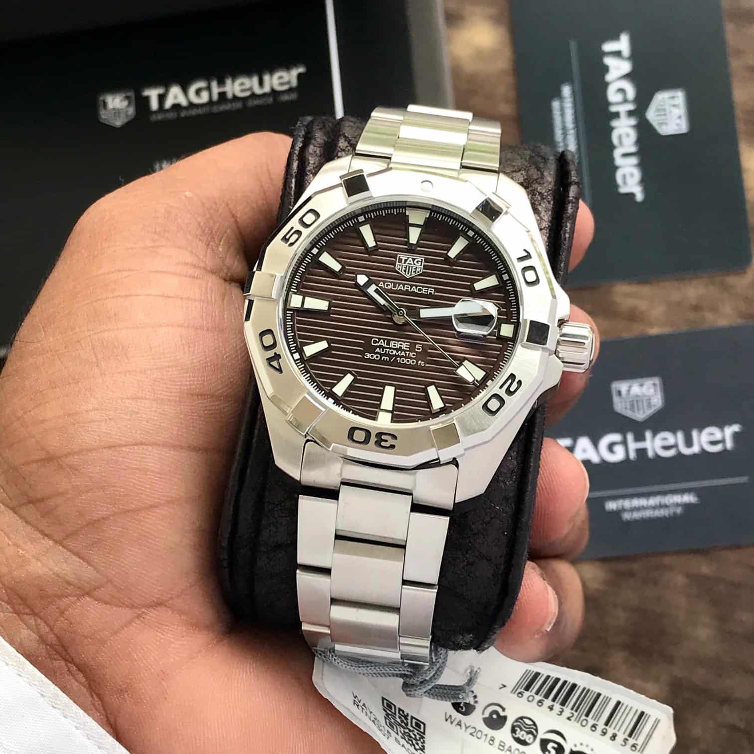 Tag Heuer Aquaracer Calibre 5 Sunrey Brown Dial 100% Authentic Quality Men’s Watch