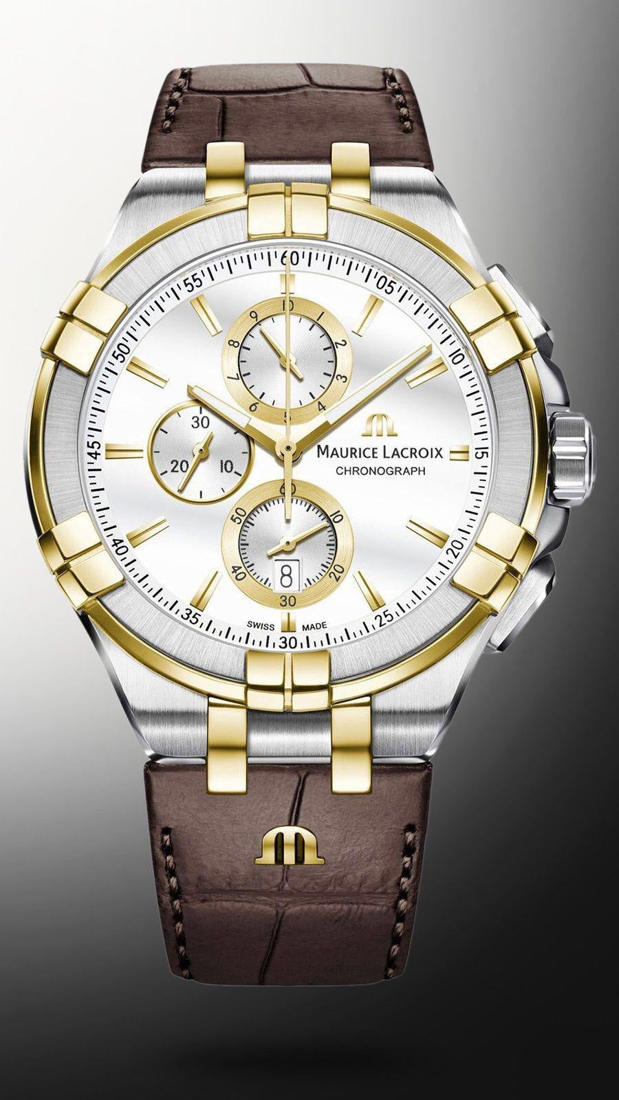 Maurice Lacroix Aikon Chronograph 44mm Authentic Mens Watch