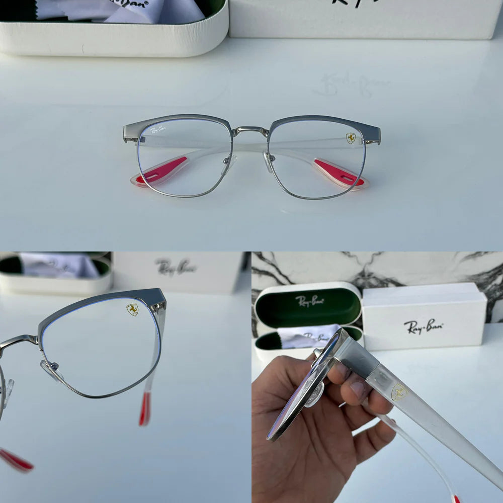 Ray ban METAL GREY BLUE CUT SUNGLASSES