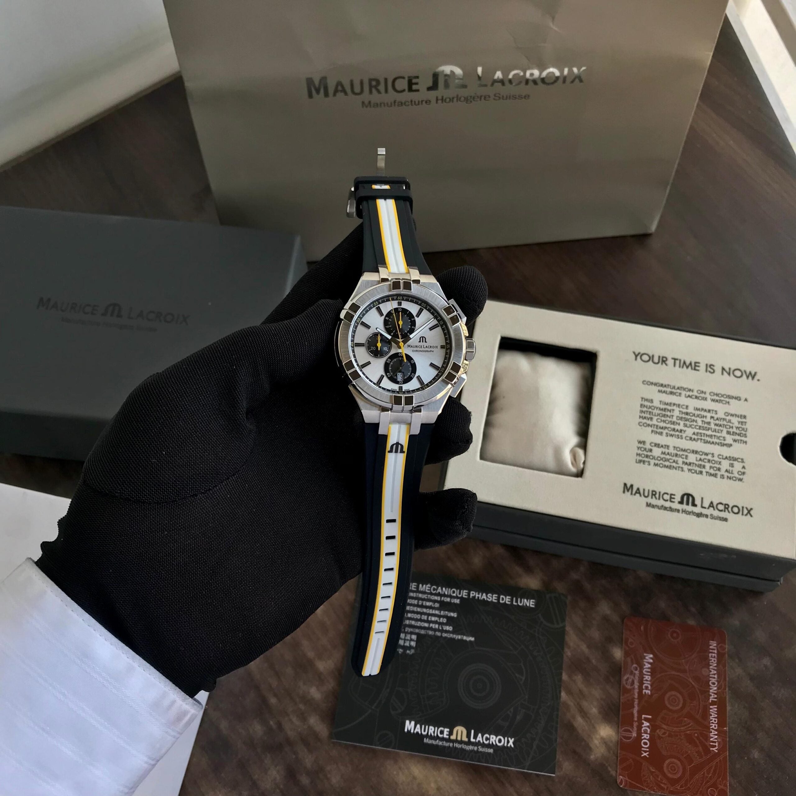 Maurice Lacroix Aikon Quartz Chronograph Authentic Watch