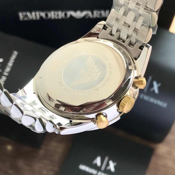 Emporio Armani AR6088 Two Tone Chronograph Mens Watch