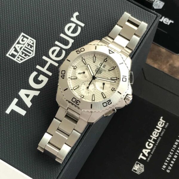 TAG Heuer Aquaracer Professional 200 Date Chronograph’s White Dial Mens Watch