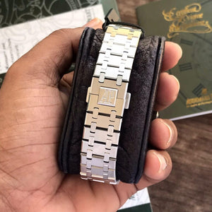 Audemars Piguet Perpetual Calendar Open Worked Silver Green Dial Automatic Mens Watch