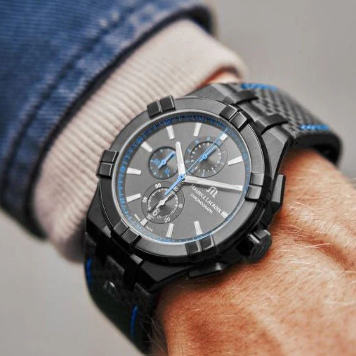 Maurice Lacroix Aikon Quartz Chronograph Black PVD Limited Edition Watch
