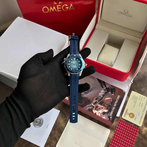 Omega Seamster Silver Blue Diver Japanese Automatic Mens Watch