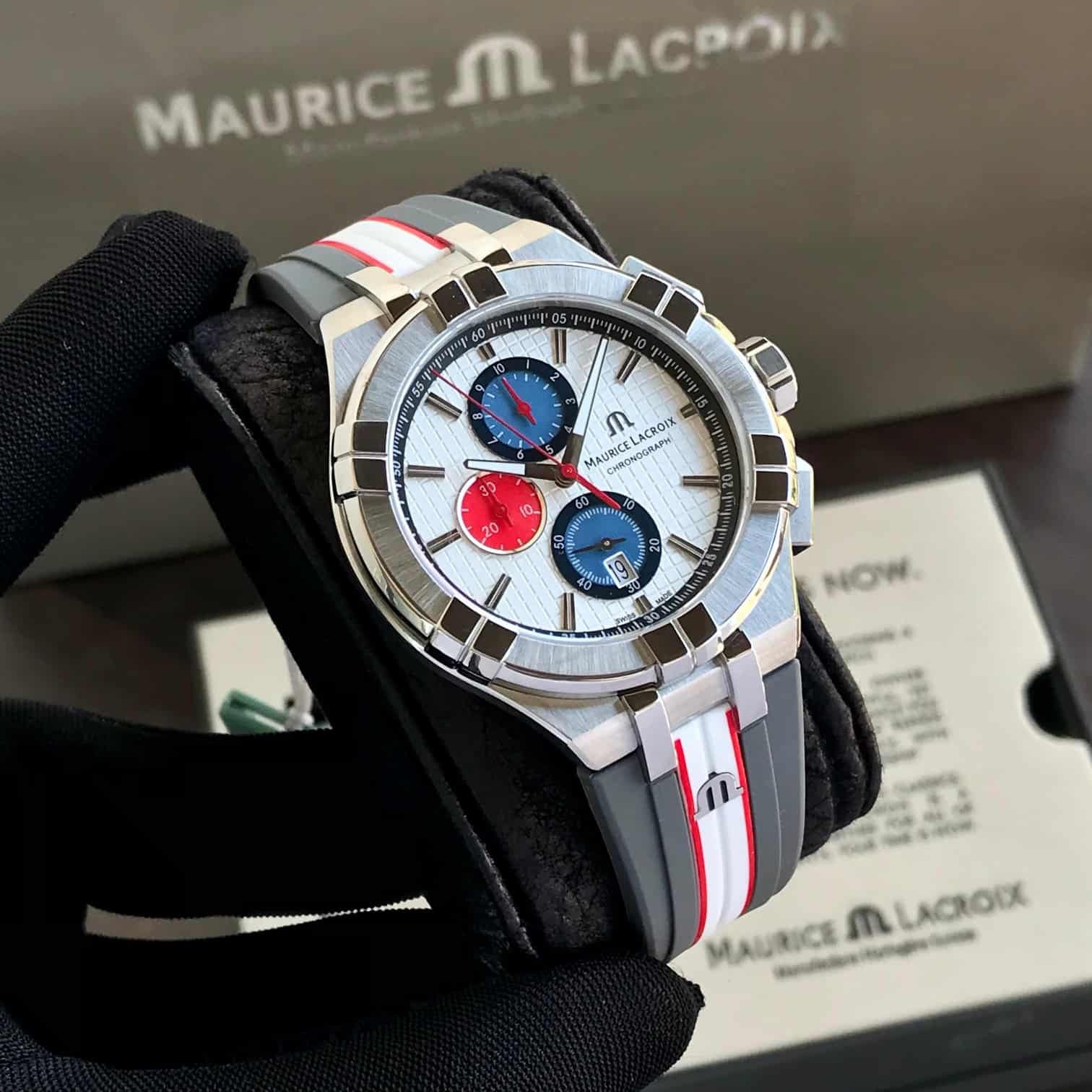 Maurice Lacroix Aikon Mahindra Formula E Special Edition Authentic Watch — zoomed view