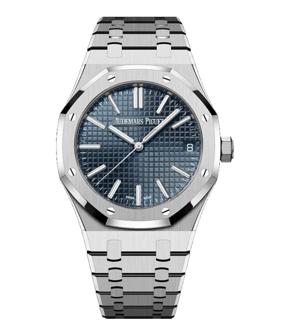 AUDEMARS PIGUET ROYAL OAK SILVER BLUE DIAL (ANIL KAPOOR) Automatic — zoomed view