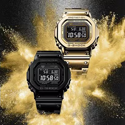G shock GMW-B5000GD-9 Gold digital & analog