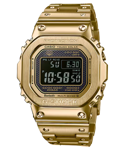 G shock GMW-B5000GD-9 Gold digital & analog — zoomed view