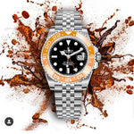 Rolex Gmt Master 2 Sliver & Black