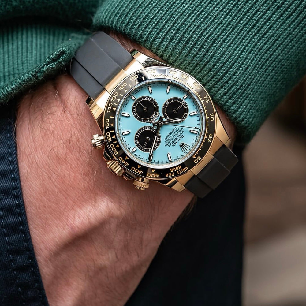Rolex Cosmograph Daytona Turquoise Blue Dial Men’S Watch