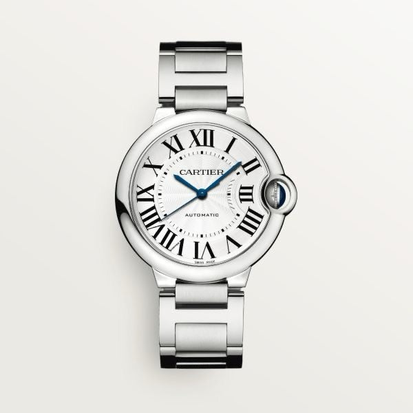 Cartier Ballon Bleu Stainless Steel Watch 36mm Automatic Men’s Watch