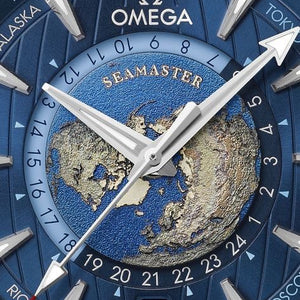 Omega Seamaster Aqua Terra Blue Japanese Automatic Mens Watch