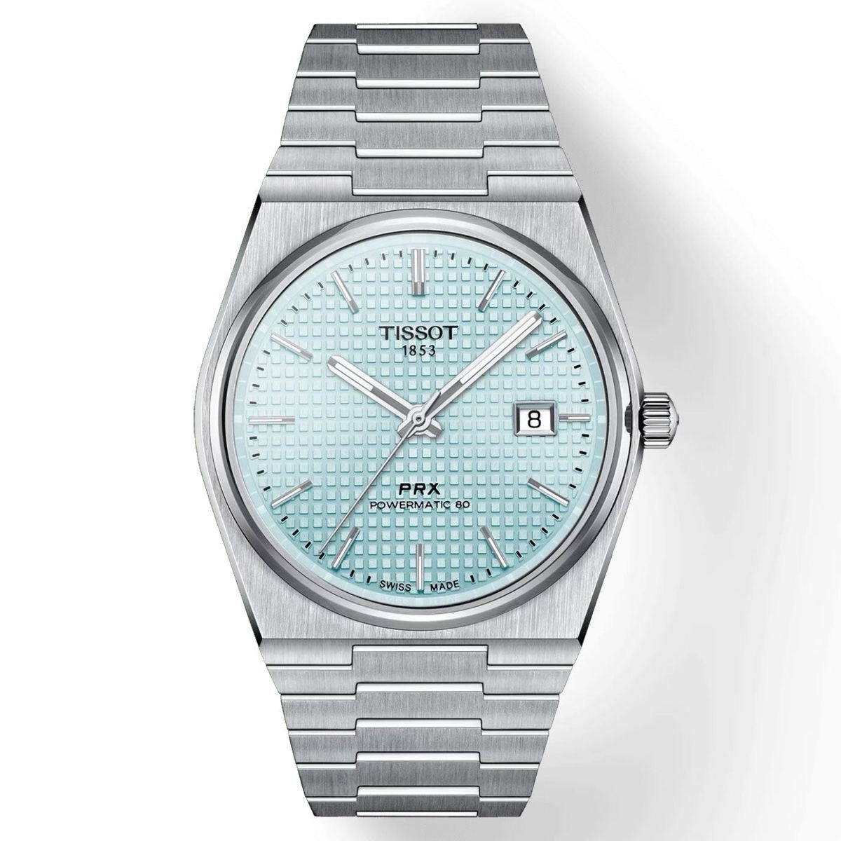 Tissot PRX Powermatic Japanese Tiffany Blue Dial Automatic Mens Watch