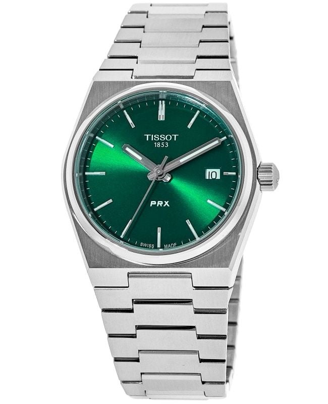 Tissot PRX Stainless Steel Green Dial Japanese Mens Watch