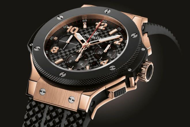 Hublot Big Bang Rosegold Black  Automatic Mens Watch