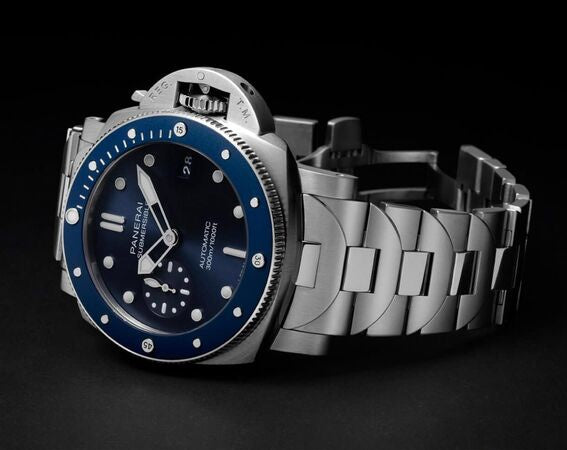 Panerai Submersible Stainless Steel Blue Swiss Automatic Men’s Watch