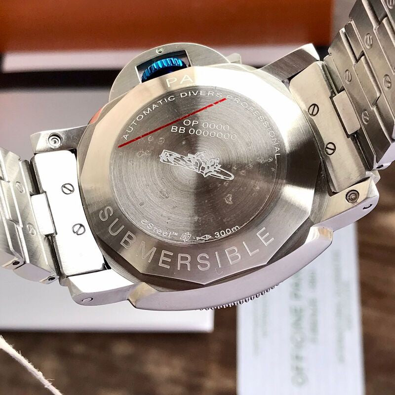 Panerai Submersible Stainless Steel Blue Swiss Automatic Men’s Watch