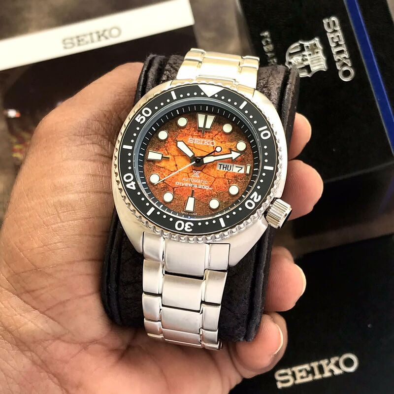 Seiko PROSPEX Prospex Solar Diver Automatic Mens Watch — zoomed view