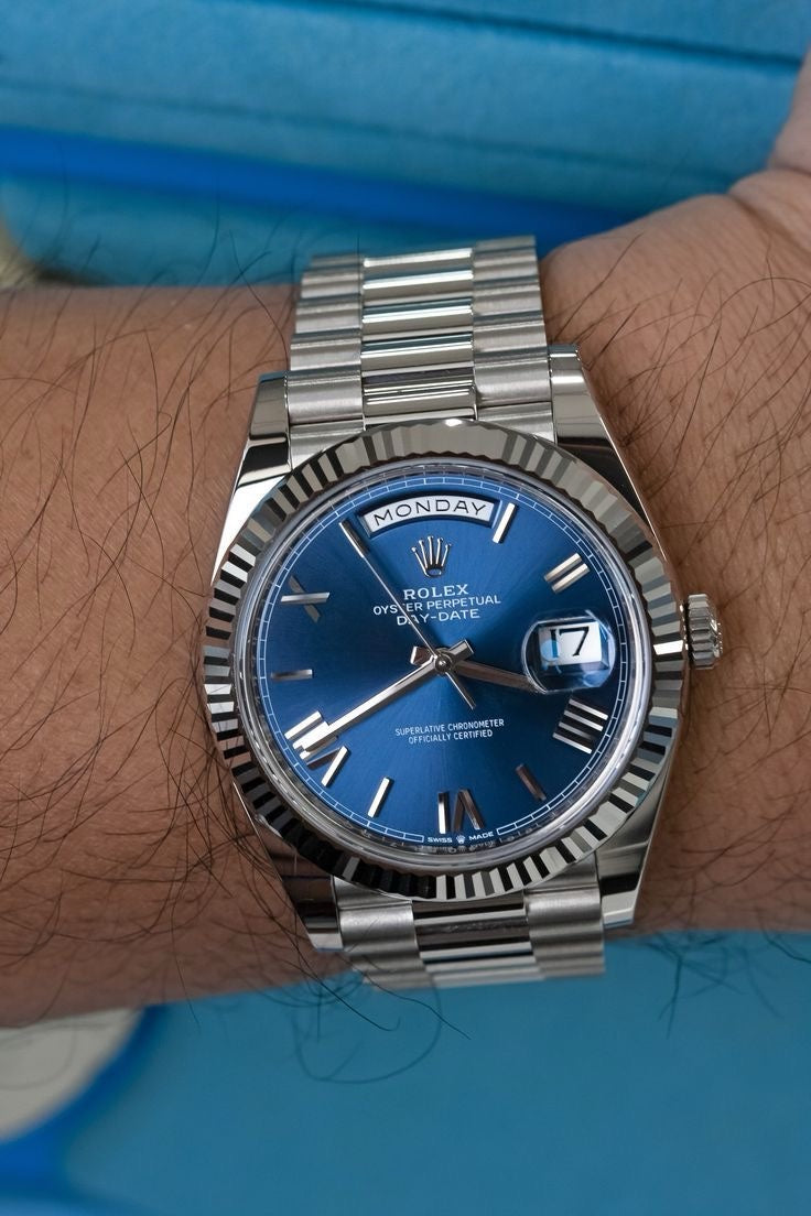 Rolex DayDate Silver-Blue Dial YZ Factory