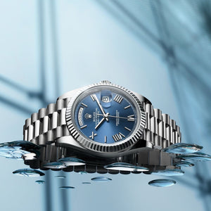 Rolex DayDate Silver-Blue Dial YZ Factory Automatic