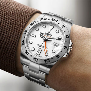 Rolex Explorer || Premiums Automatic Stainless Steel White Dial Mens Watch