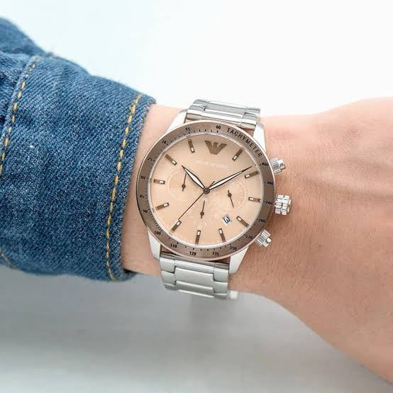 Emporio Armani AR11352 Stainless Steel Mario Men’s Watch