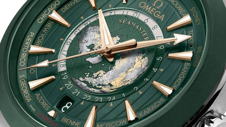 Omega Aqua Terra 150M Co-Axial Master Chronometer GMT Worldtimer 43 mm Mens Watch